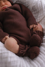 Load image into Gallery viewer, Long Sleeve Knit Romper - Espresso