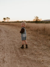 Load image into Gallery viewer, Bee’s Knees Denim Shortalls