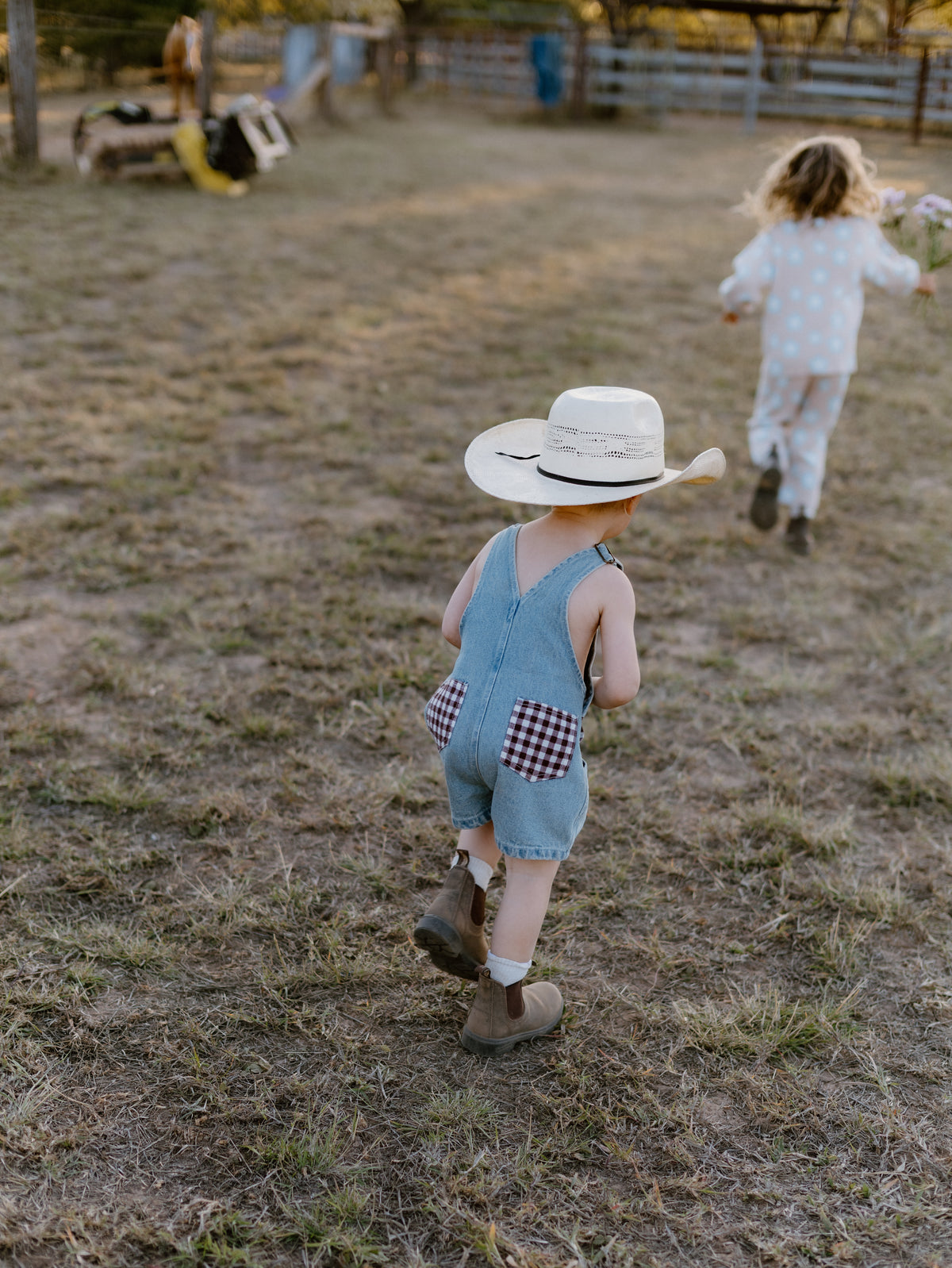 Hold Your Horses Denim Shortalls