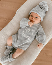 Load image into Gallery viewer, He&#39;s Here&#39; Long Sleeve Romper Bundle - Powder Blue