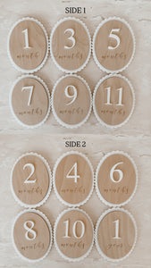 Scallop Baby Milestone Collection - Acrylic