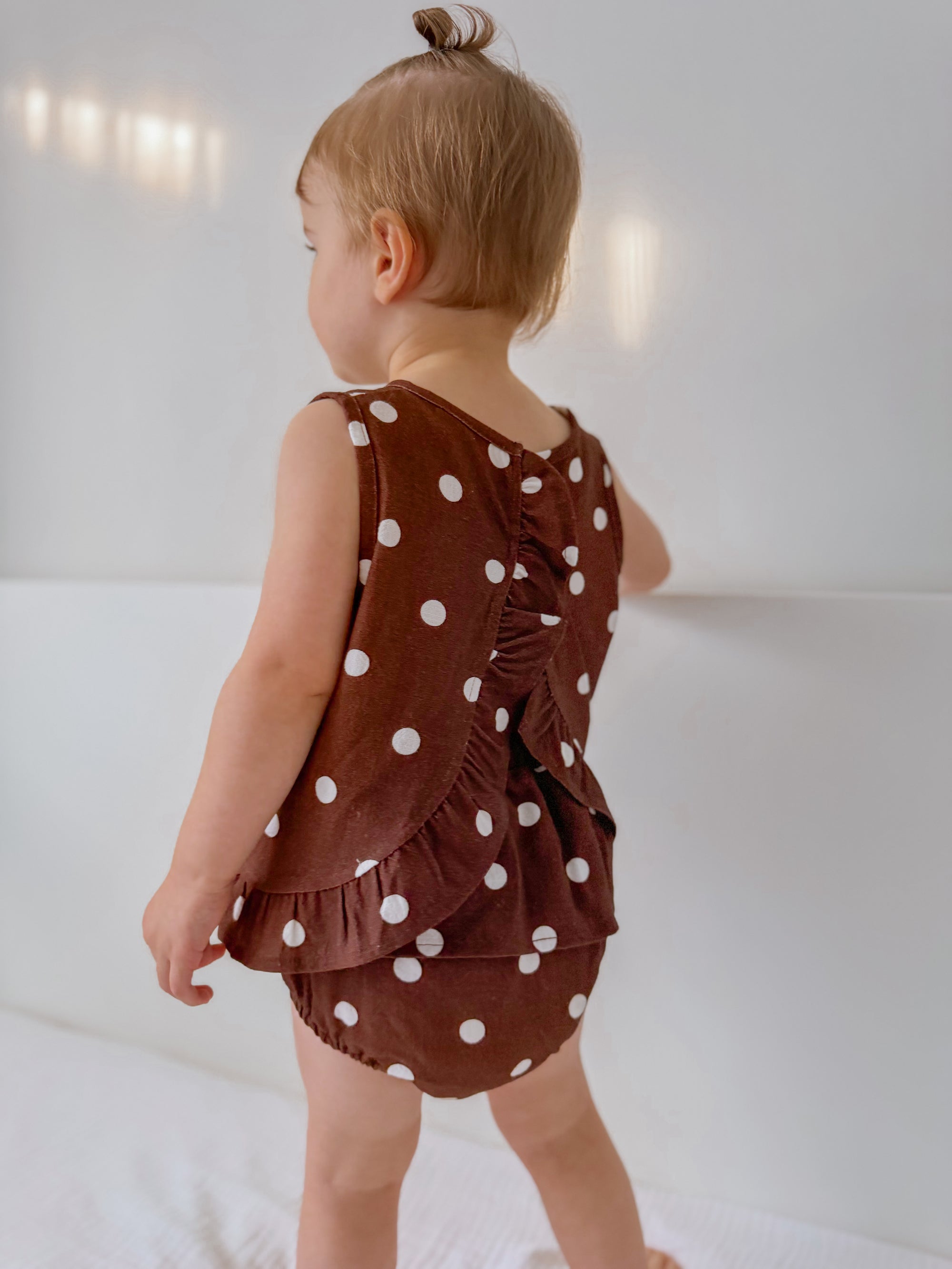 The Polka Frill Top