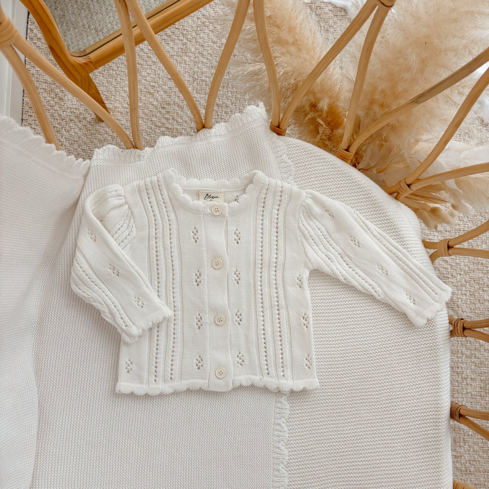 Margot Button Up Cardigan - Milk