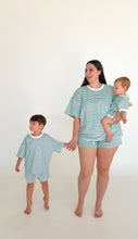 Load image into Gallery viewer, Ladies Stripe Terry Tee - Green