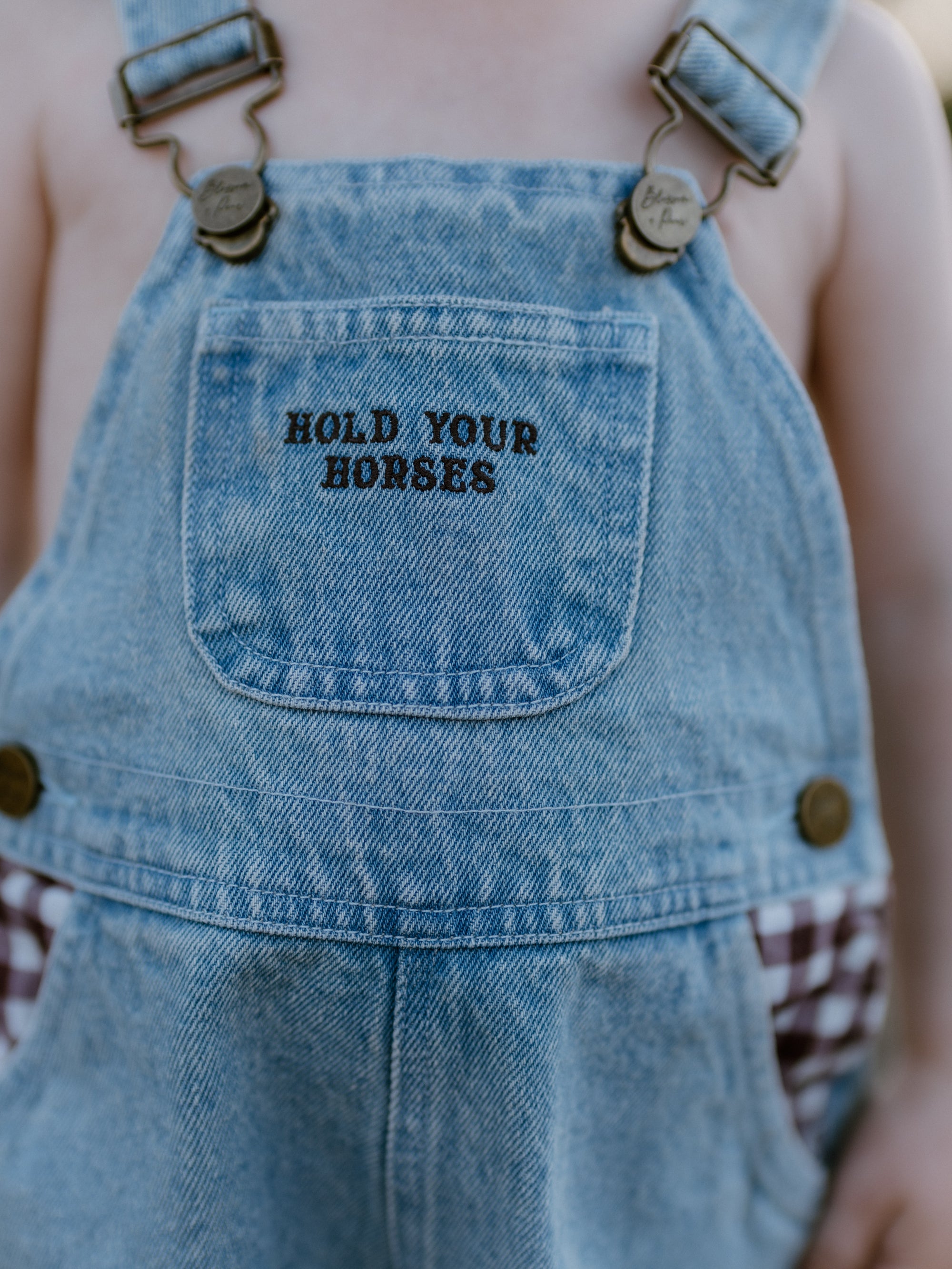 Hold Your Horses Denim Shortalls