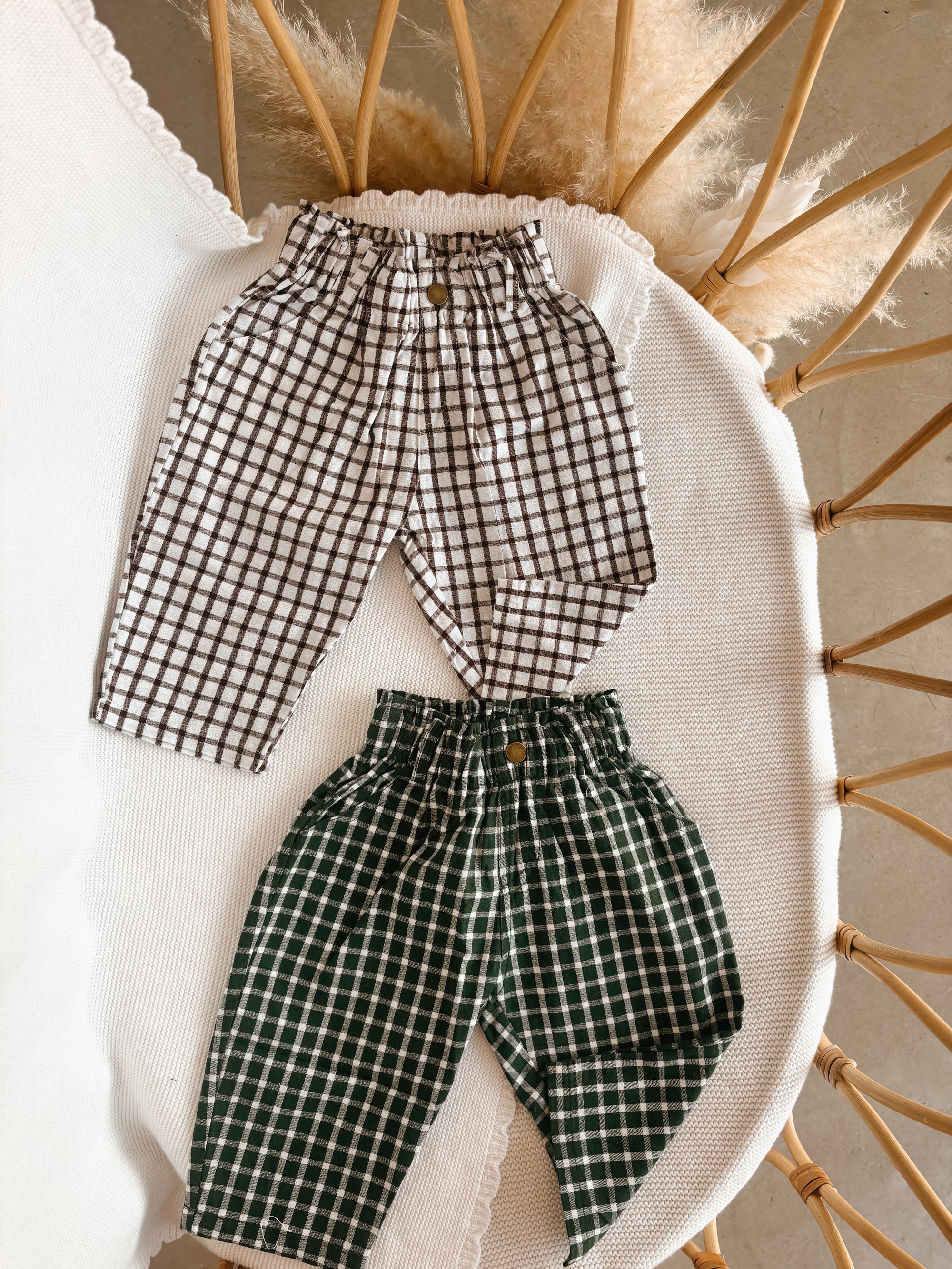 Kids Forest Checker Pants