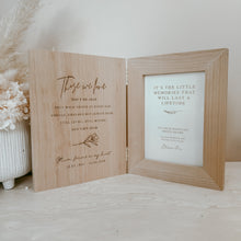 Load image into Gallery viewer, ‘Those we love&#39; Memorial Quote Personalised Wooden Photo Frame