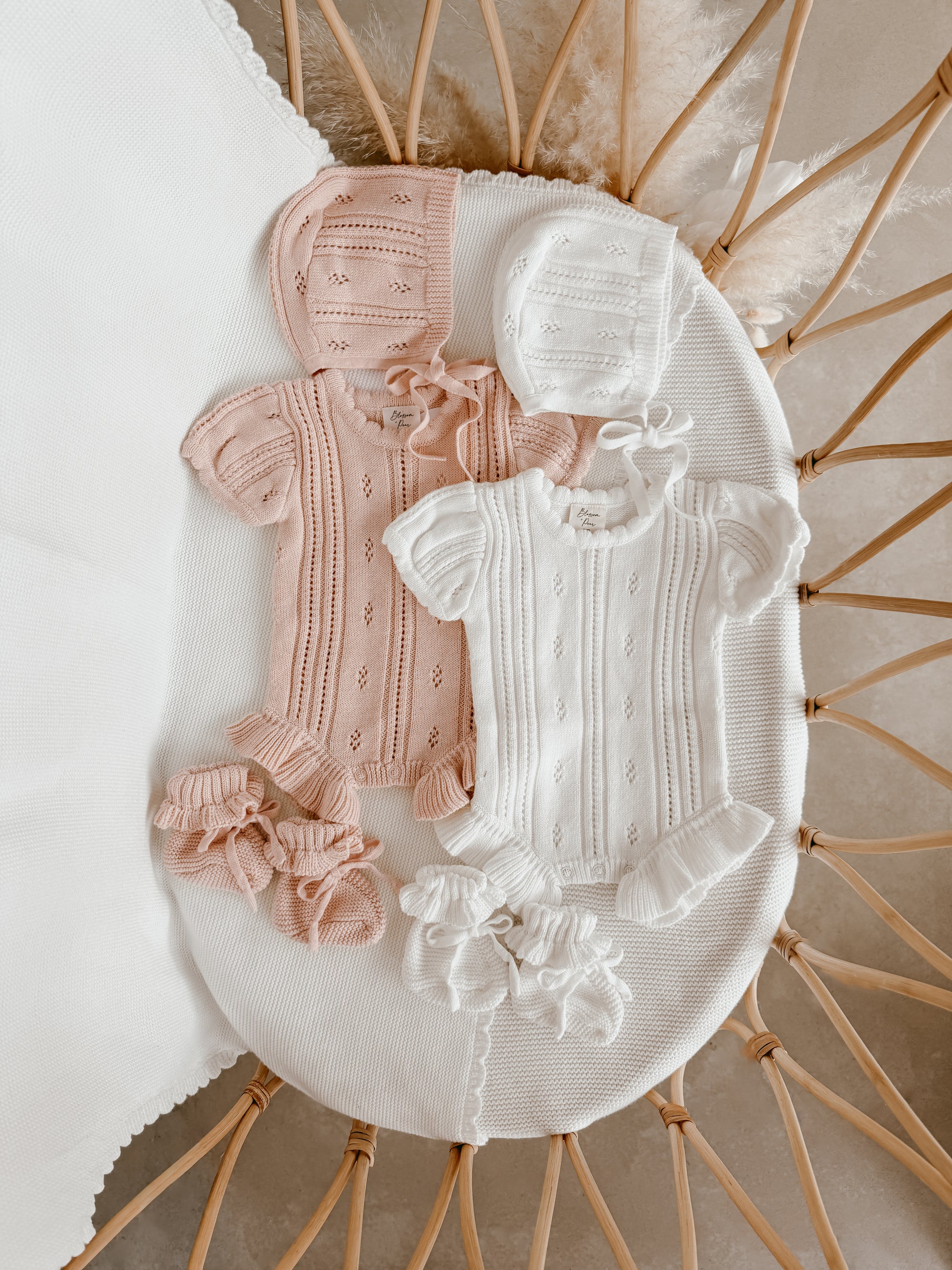 Margot Knit Romper - Milk