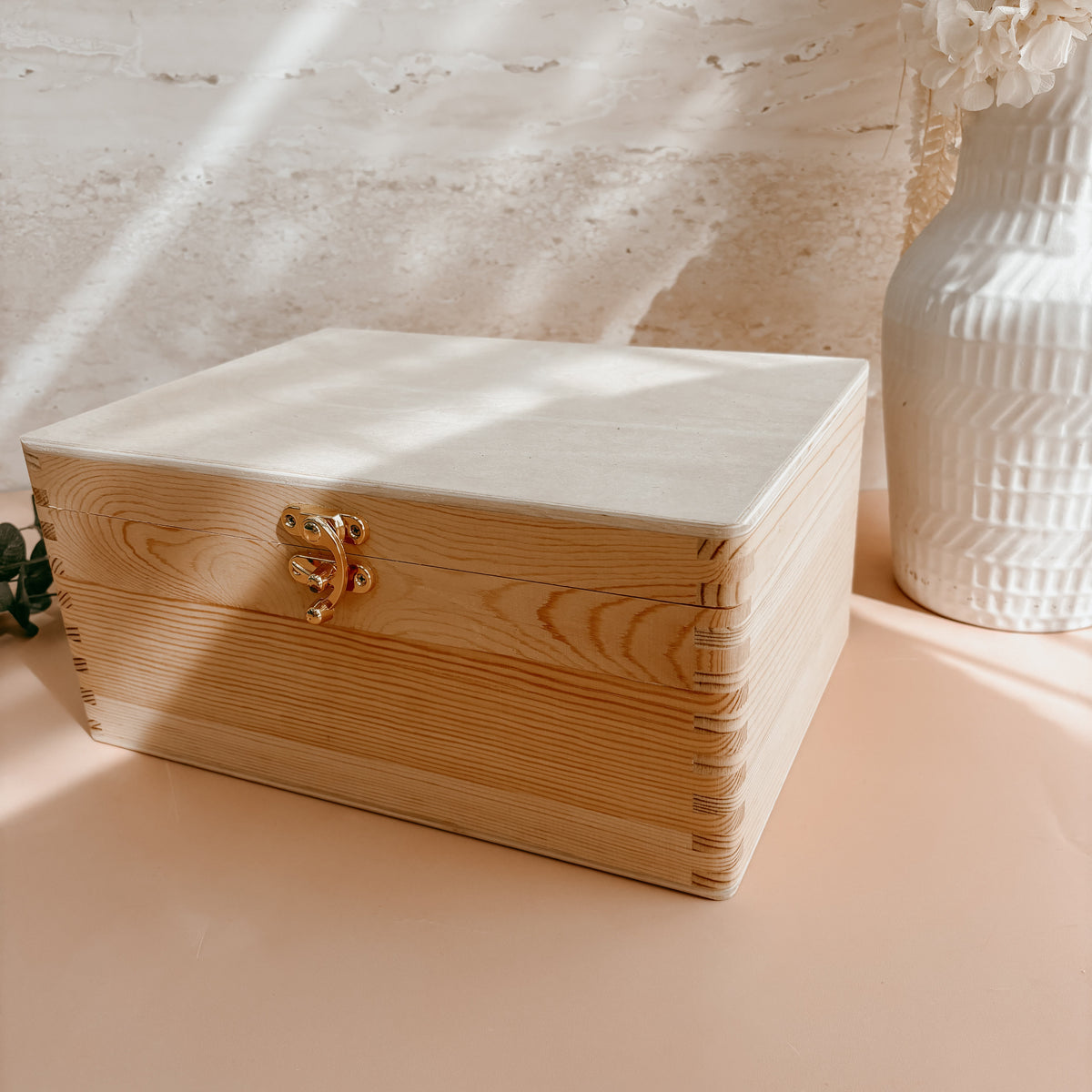 Wooden Personalised Baby Keepsake Box - REGULAR