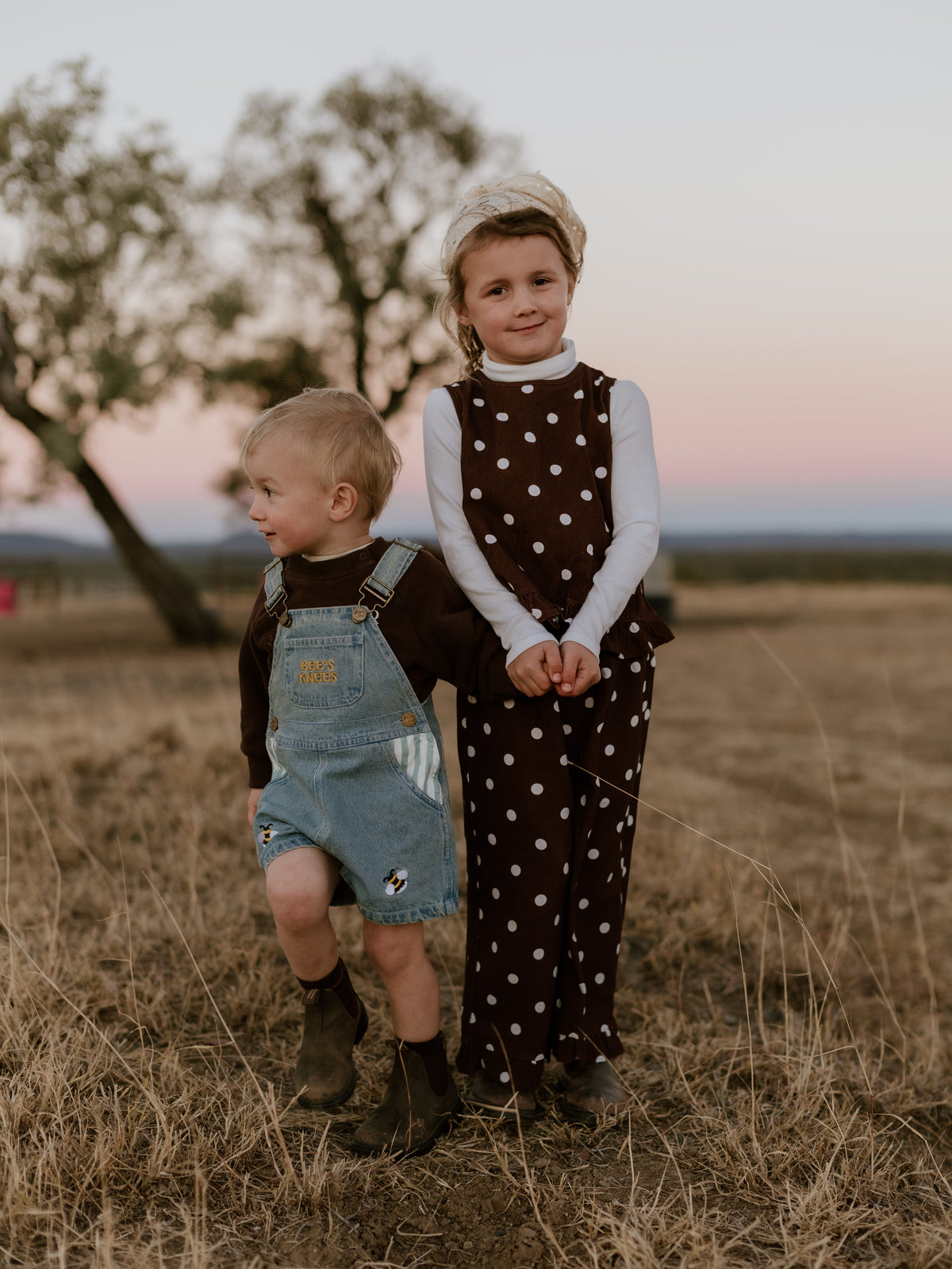Bee’s Knees Denim Shortalls