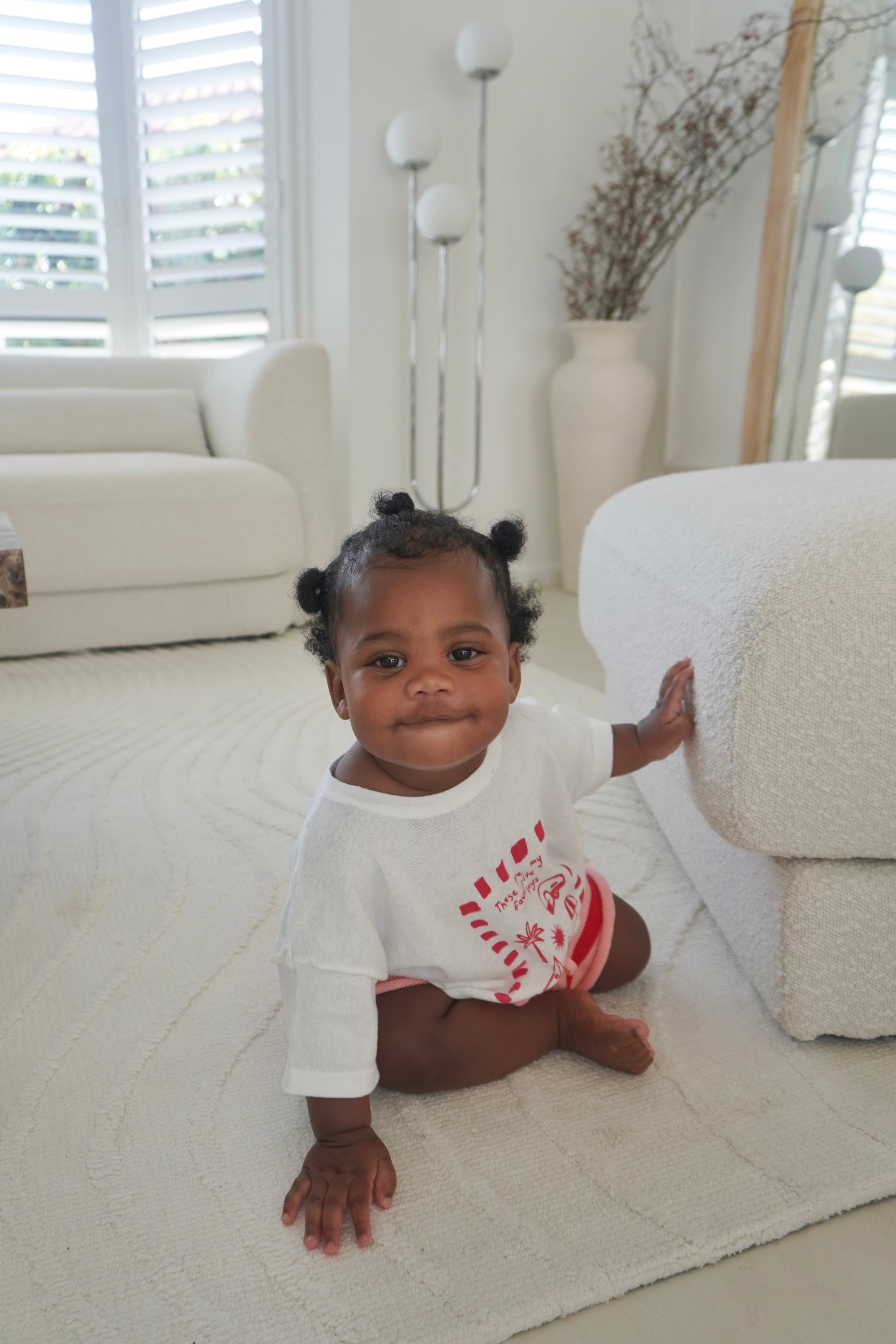 Kids 'Favourite Days' Tee - White &amp; Red