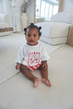 Load image into Gallery viewer, Kids &#39;Favourite Days&#39; Tee - White &amp; Red