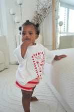 Load image into Gallery viewer, Kids &#39;Favourite Days&#39; Tee - White &amp; Red