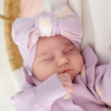 Load image into Gallery viewer, Bow Knit Topknot - Lavender