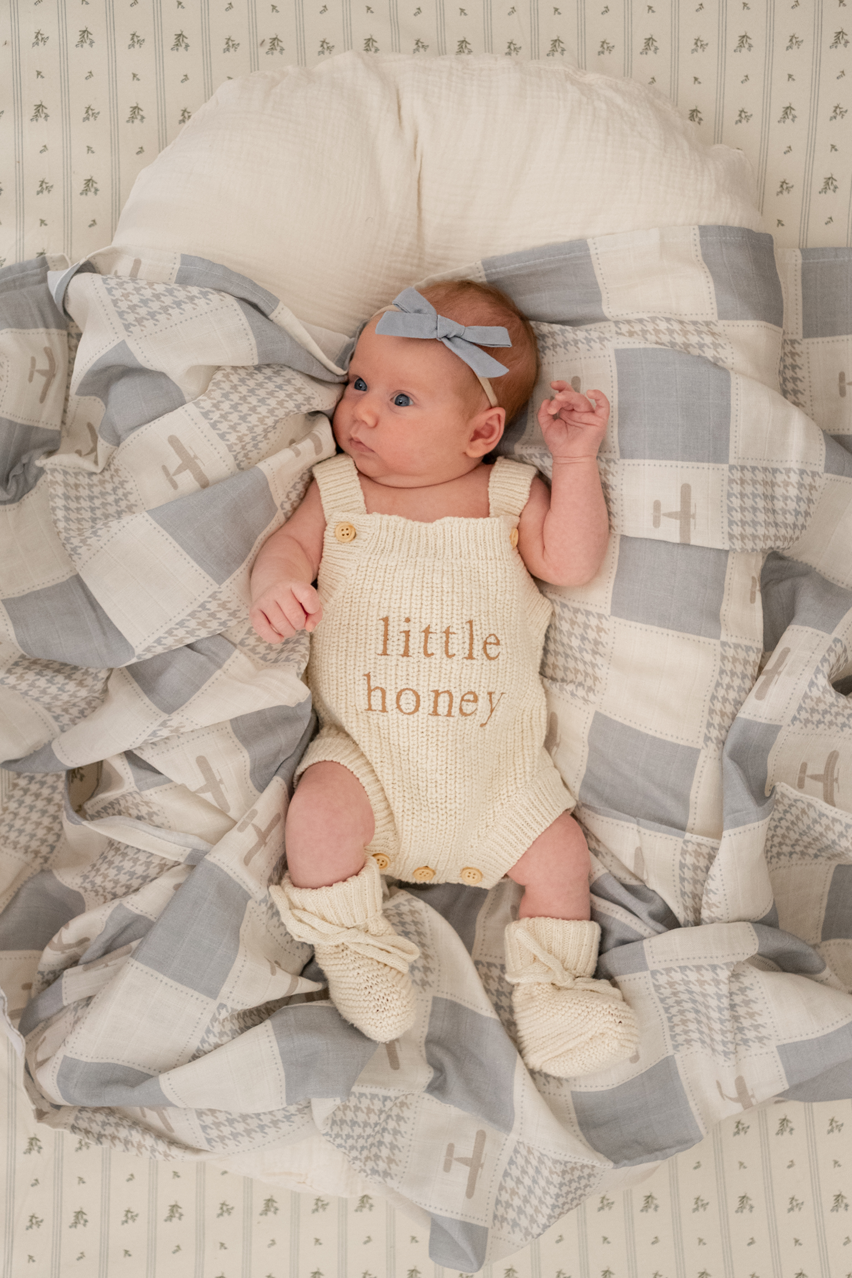 'Little Honey' Singlet Knit Romper - Honey
