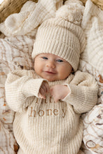 Load image into Gallery viewer, &#39;Little Honey&#39; Chunky Knit Romper - Honey