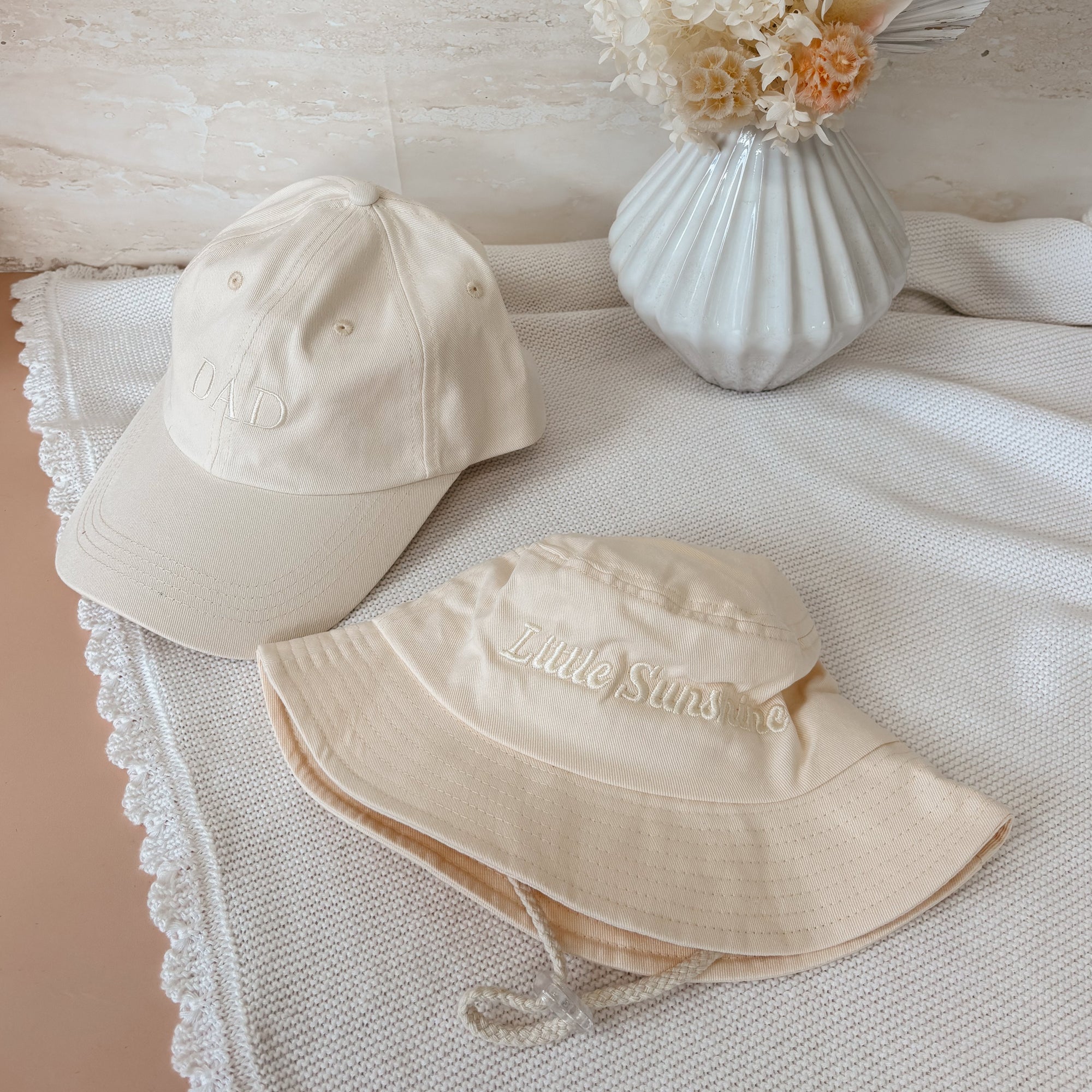 'Dad' Cotton Curve Brim Cap - Sun Glow