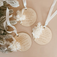 Load image into Gallery viewer, Teacher/Educator Dried Floral Personalised Bauble