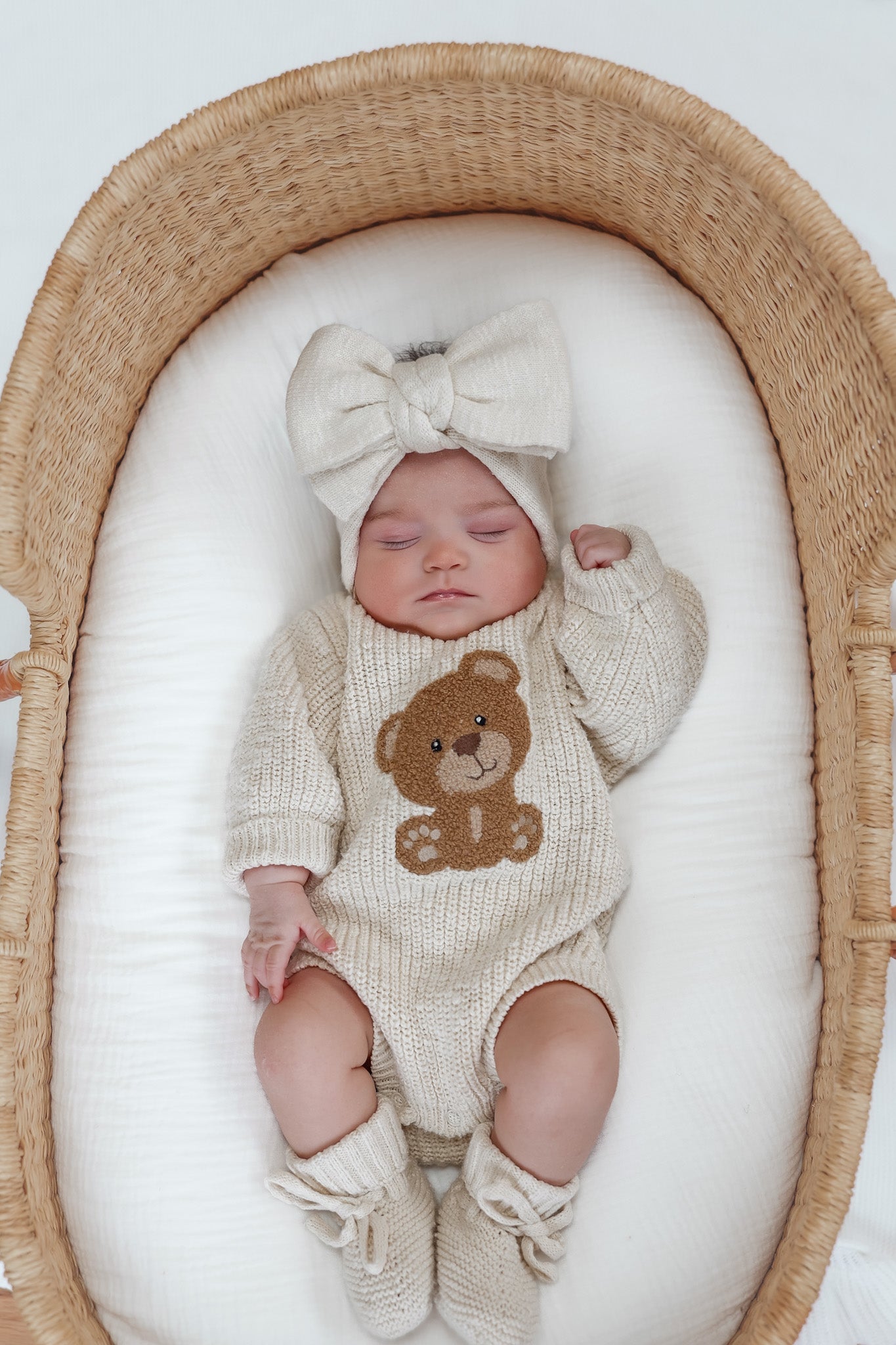 Chunky Knit Topknot - Honey