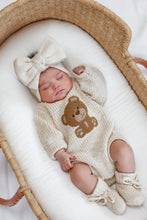 Load image into Gallery viewer, Chunky Knit Booties - Newborn-6M - Honey