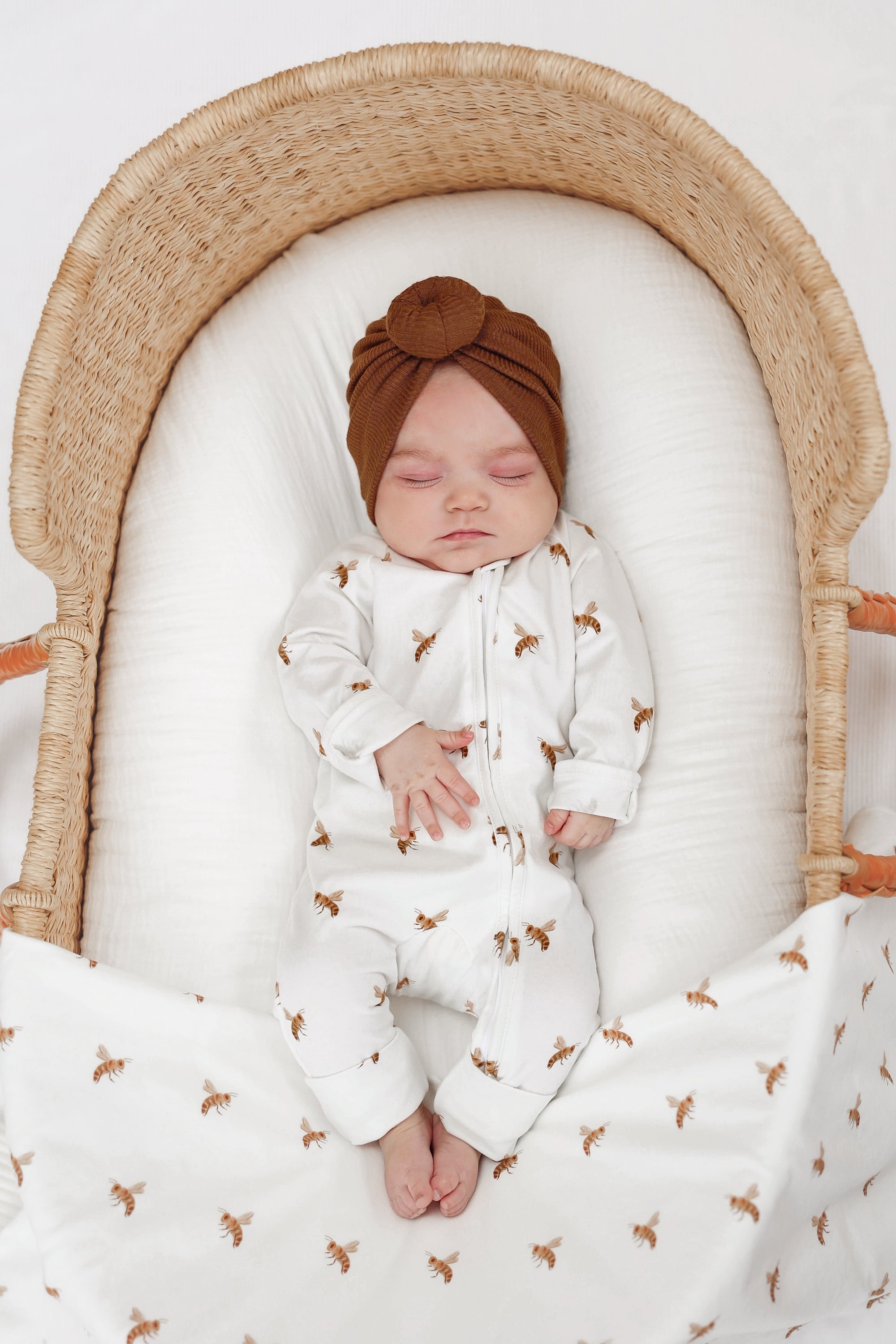 Cotton Growsuit - Honey Bee
