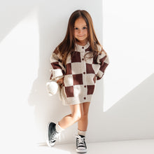 Load image into Gallery viewer, Checkered Knit Cardigan