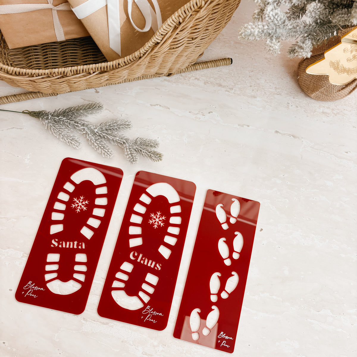 Santa Claus Boot Stencil
