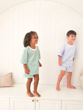 Load image into Gallery viewer, Kids Stripe Terry Set - Green