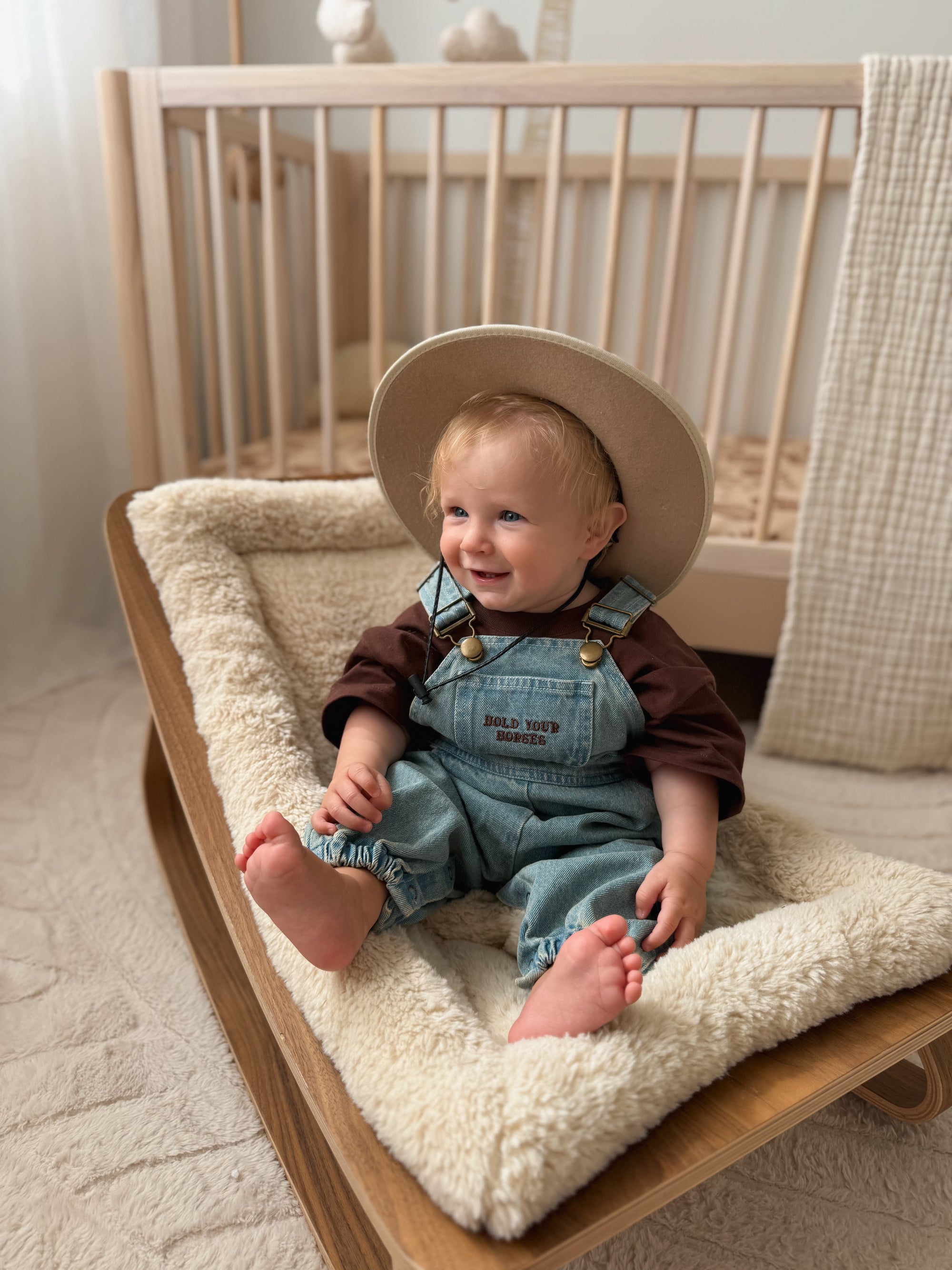 'Hold Your Horses' Denim Overalls