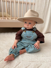 Load image into Gallery viewer, 'Hold Your Horses' Denim Overalls