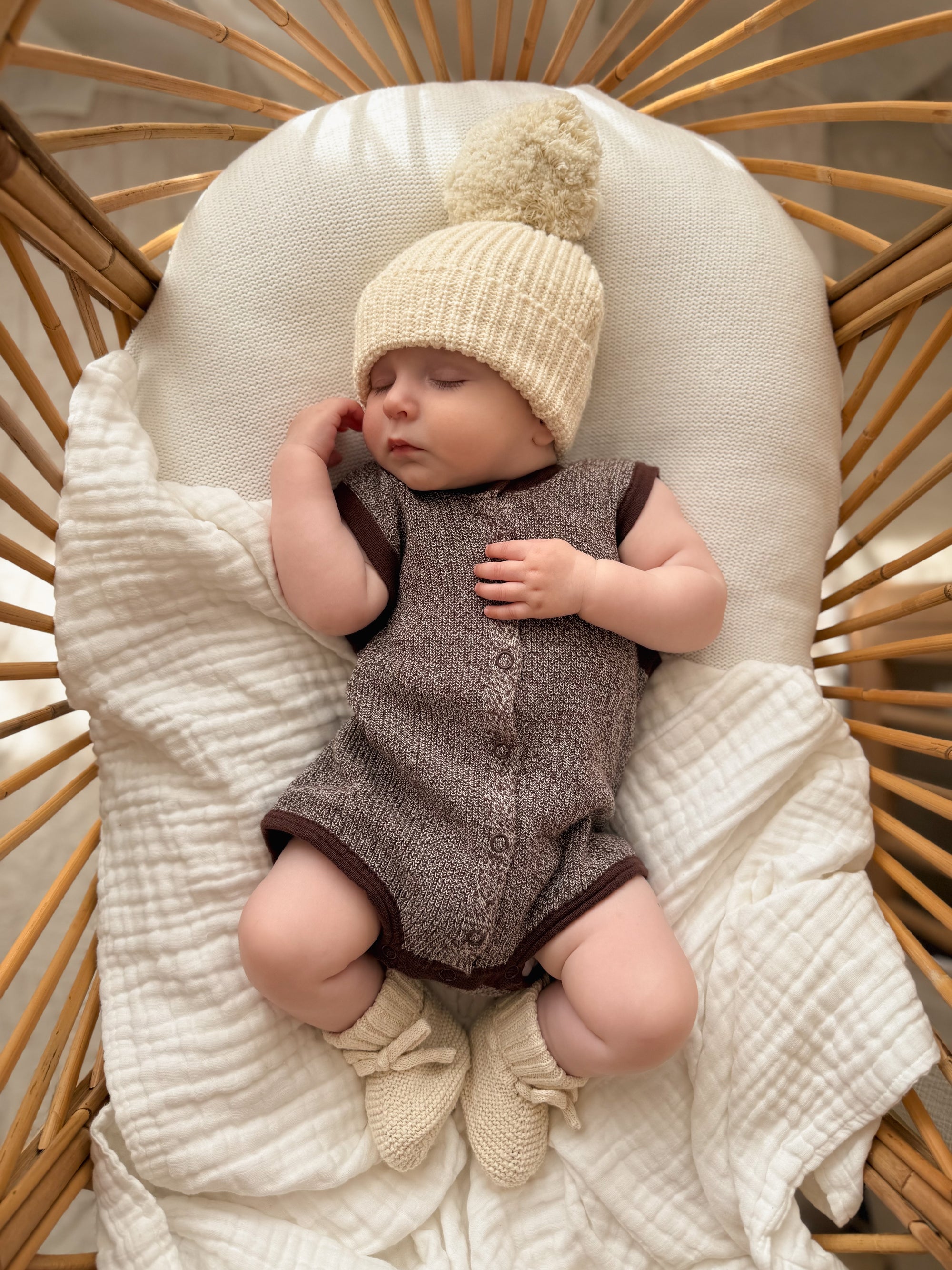 Sprinkle Knit Romper - Espresso
