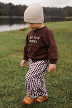 Load image into Gallery viewer, Kids Cocoa Gingham Pants
