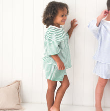 Load image into Gallery viewer, Kids Stripe Terry Set - Green