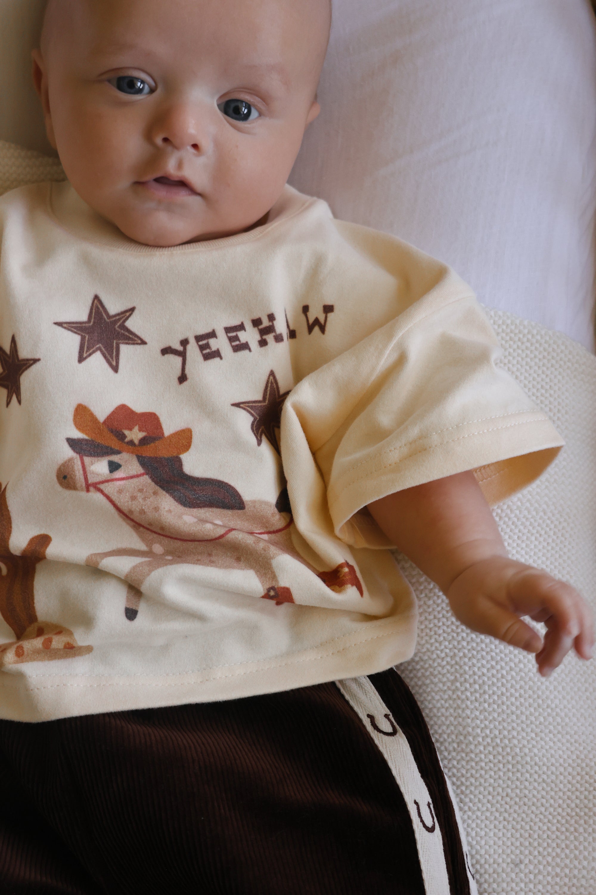'Yeehaw' Slouch Tee - Buttermilk