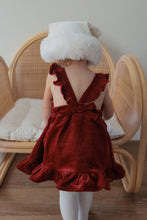 Load image into Gallery viewer, Corduroy Christmas Dress - Burgundy