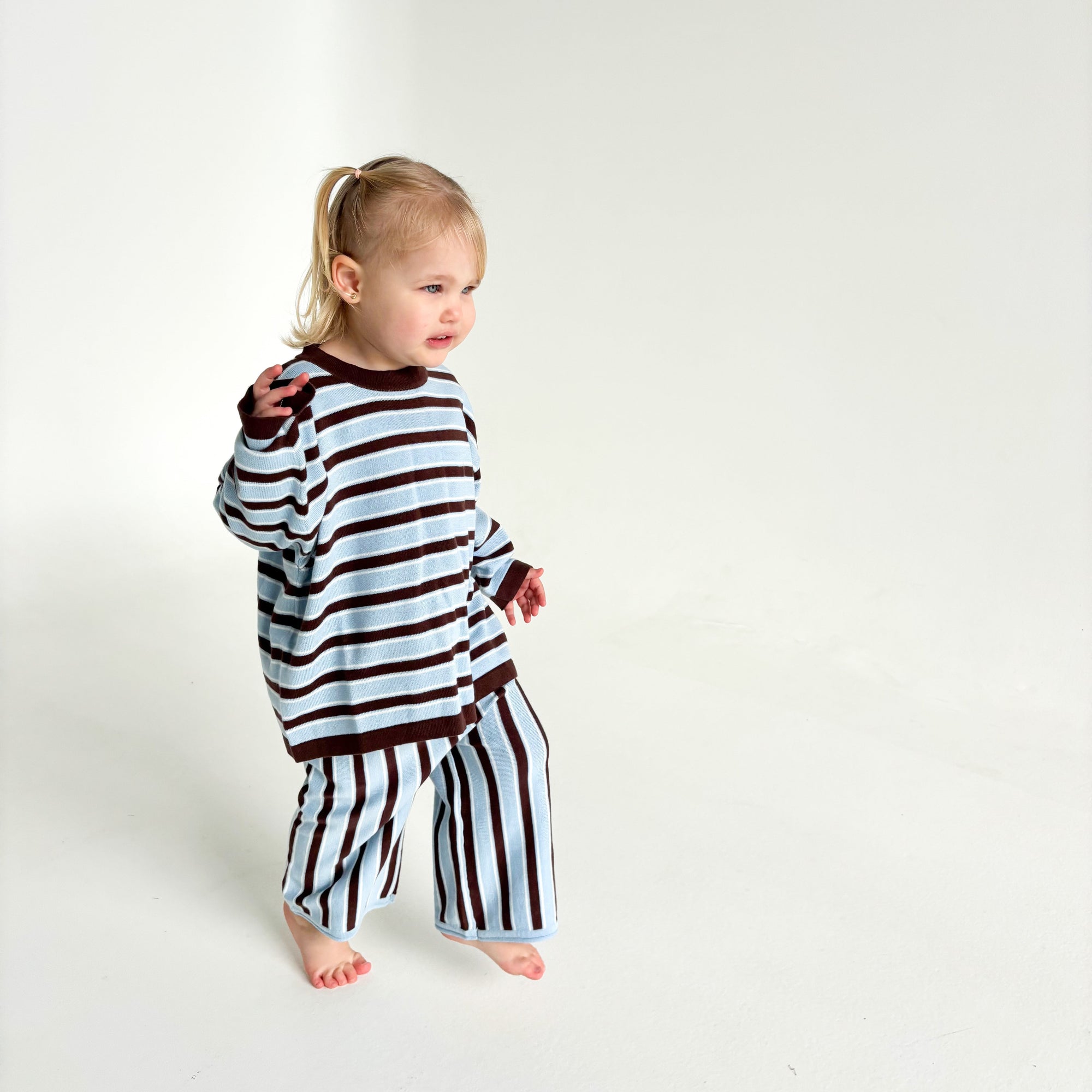 Kids Mocha Blue Lounge Sweater