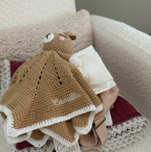 Load image into Gallery viewer, Fawn - Heirloom Crochet Lovey Comforter