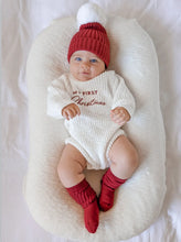 Load image into Gallery viewer, &#39;My First Christmas&#39; Chunky Knit Romper