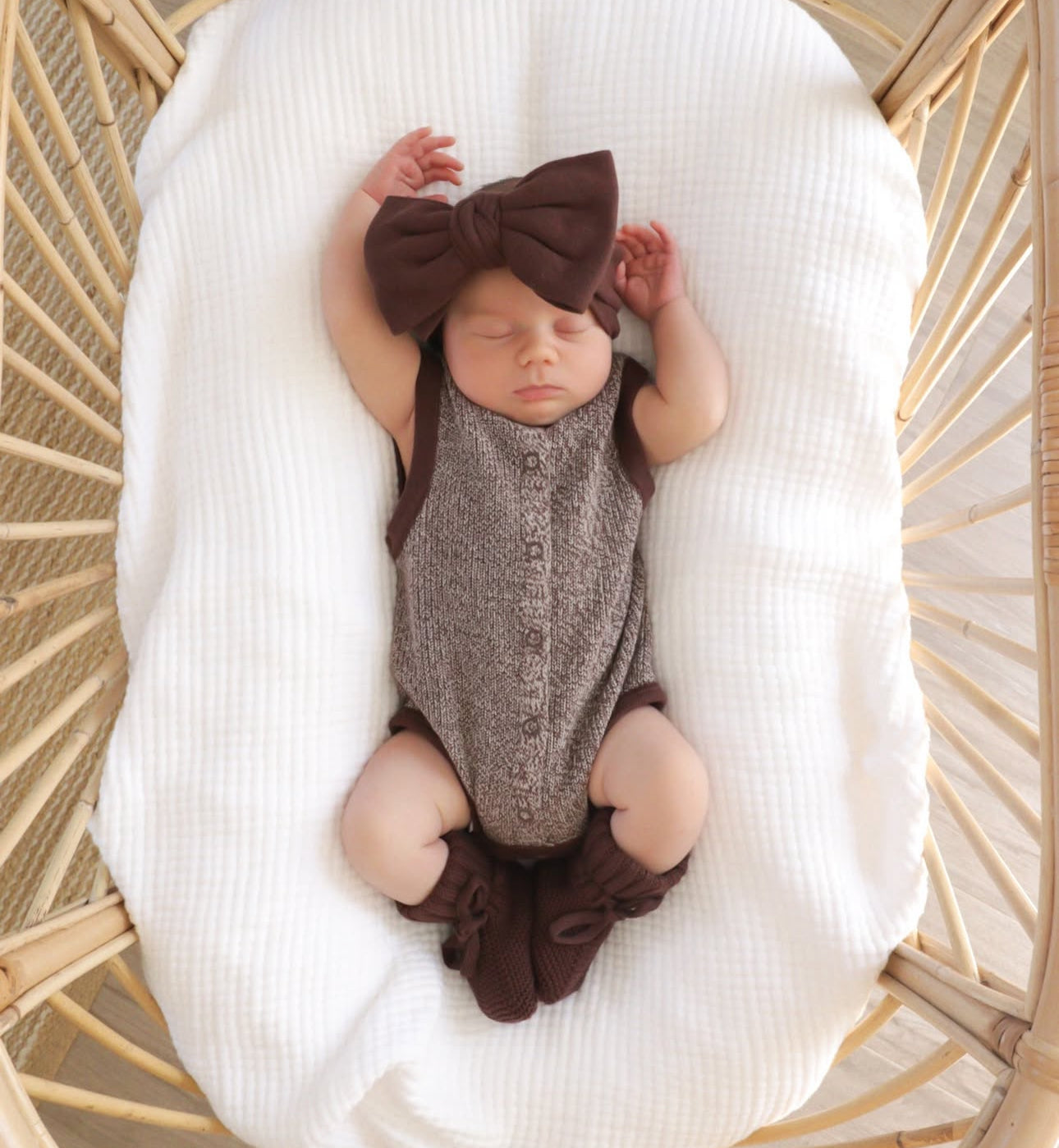 Sprinkle Knit Romper - Espresso