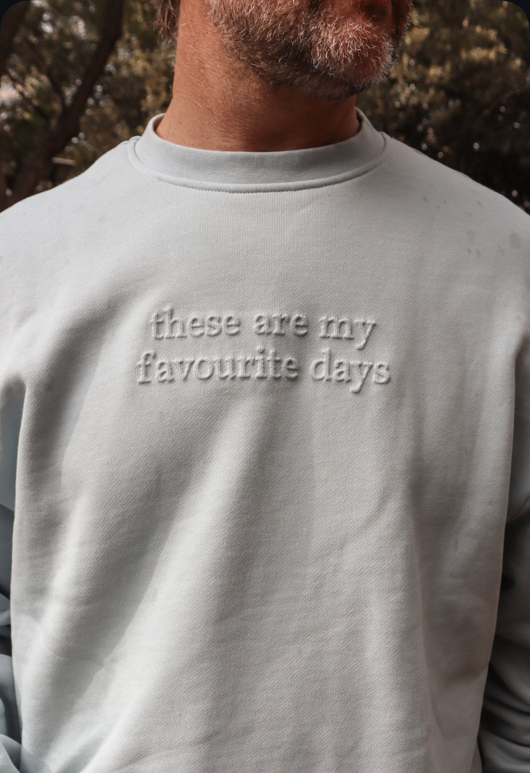 Men's Sweater 'Favourite Days' Crew Sweater - Blue