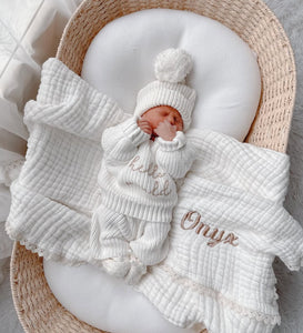 Heritage Muslin Blanket - Milk
