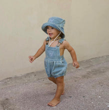 Load image into Gallery viewer, 'Little Love Club' Vintage Denim Overall Romper