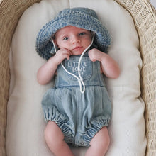 Load image into Gallery viewer, 'Little Love Club' Vintage Denim Overall Romper