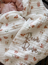 Load image into Gallery viewer, Heritage Muslin Blanket - Wild Posy