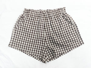 Kid's Cocoa Gingham Shorts