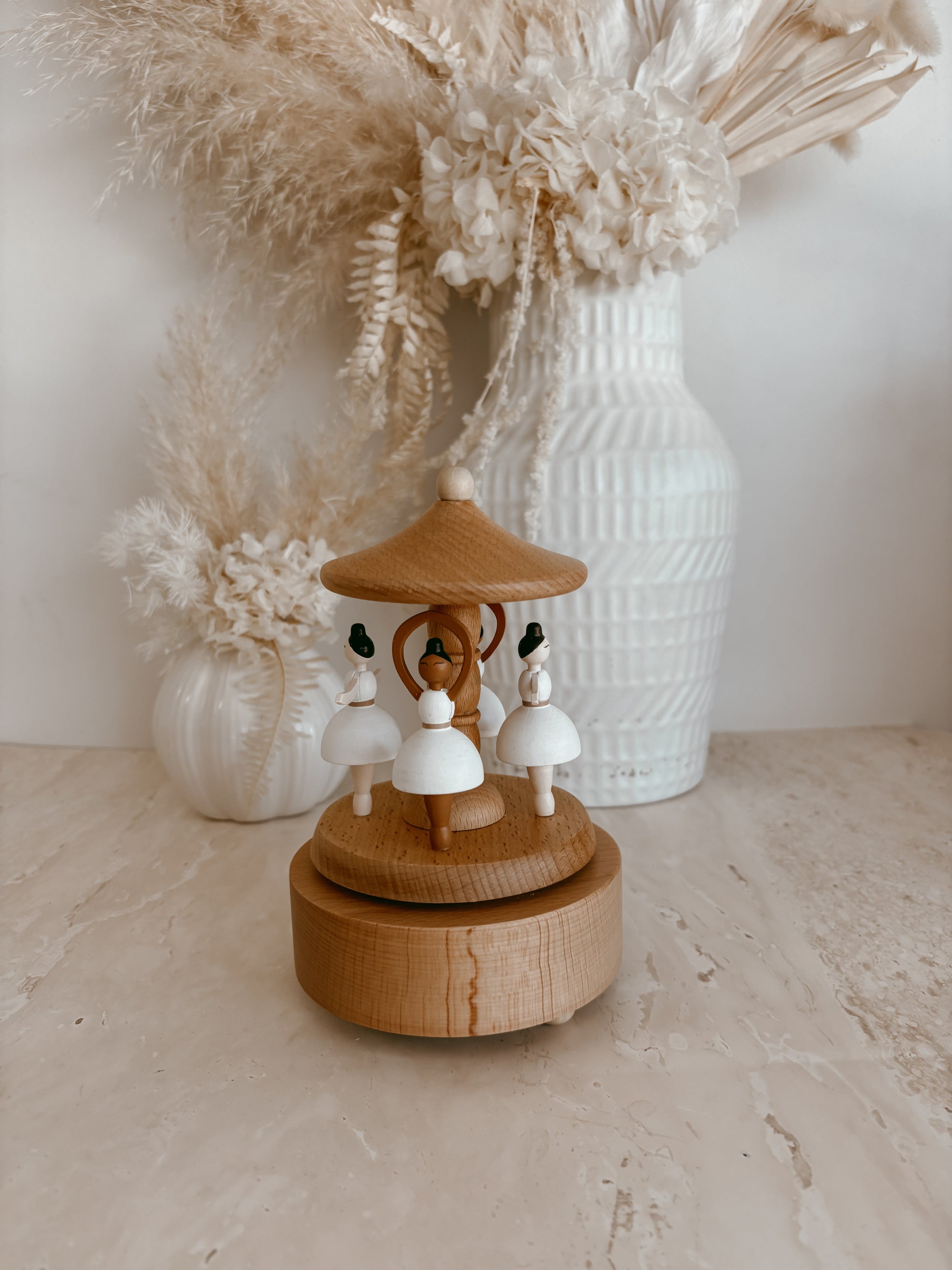 Heirloom Wooden Musical Carousel - Ballerina