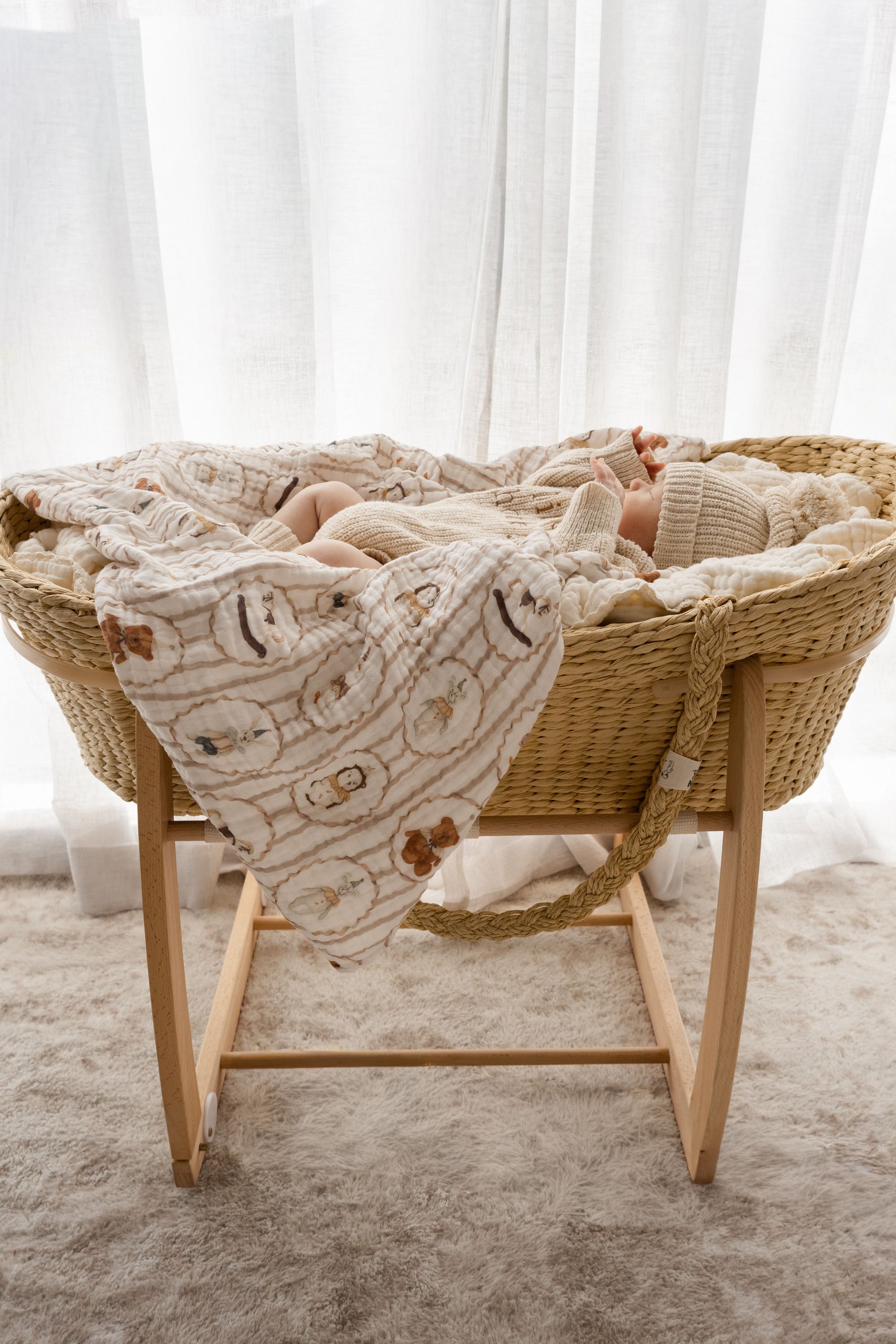 Heritage Muslin Blanket - Vintage Playroom