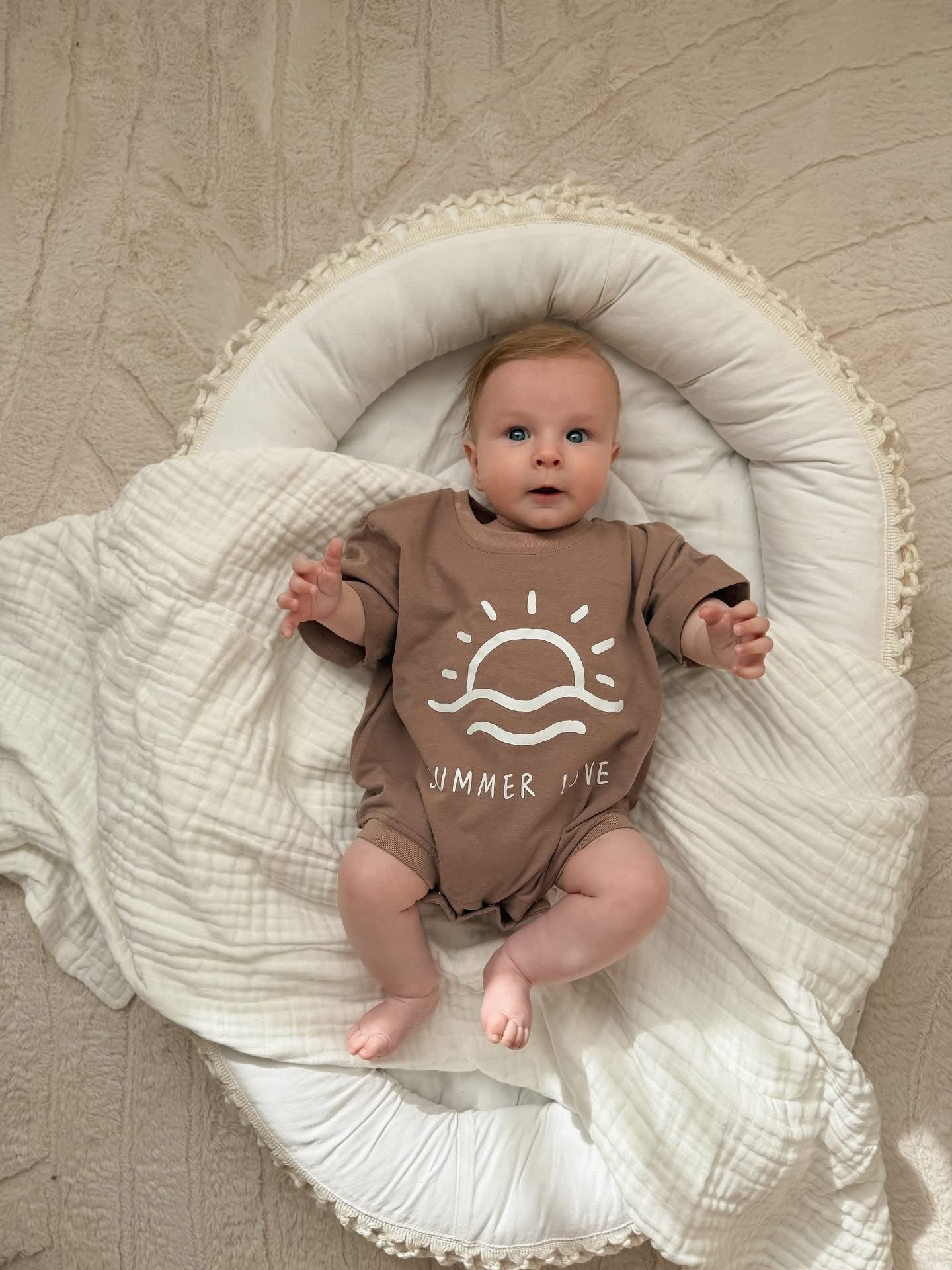 Chocolate 'Summer Love' Oversized Slouch Romper