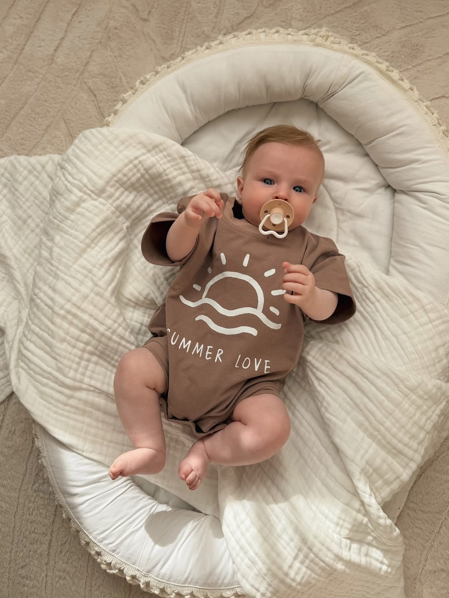 Chocolate 'Summer Love' Oversized Slouch Romper
