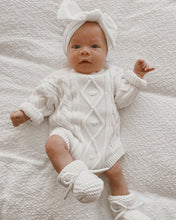Load image into Gallery viewer, Long Sleeve Cable Knit Romper
